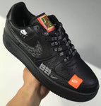 NIKE AIR FORCE 1 JUST DO IT NEGRAS
